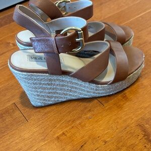 Steve Madden Tan Espadrille Sandals